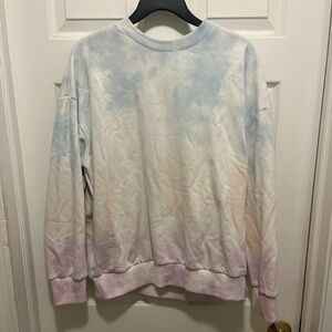 Pink Lily Soft Tie Dye Crewneck Sweatshirt